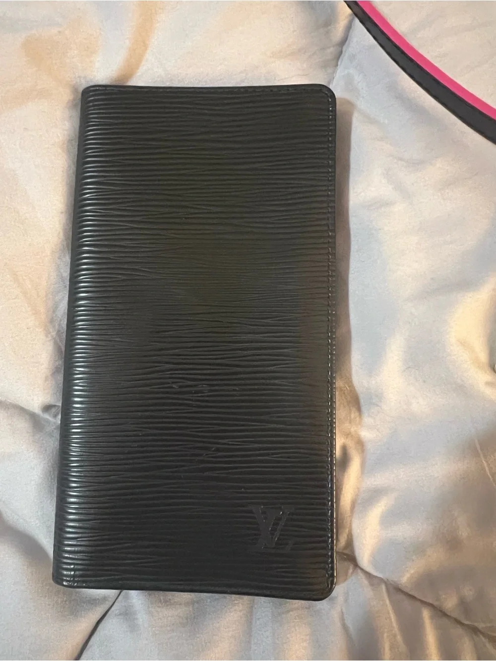 Louis Vuitton Epi Black Top-Handle Crossbody with Pink Trim and Matching Wallet